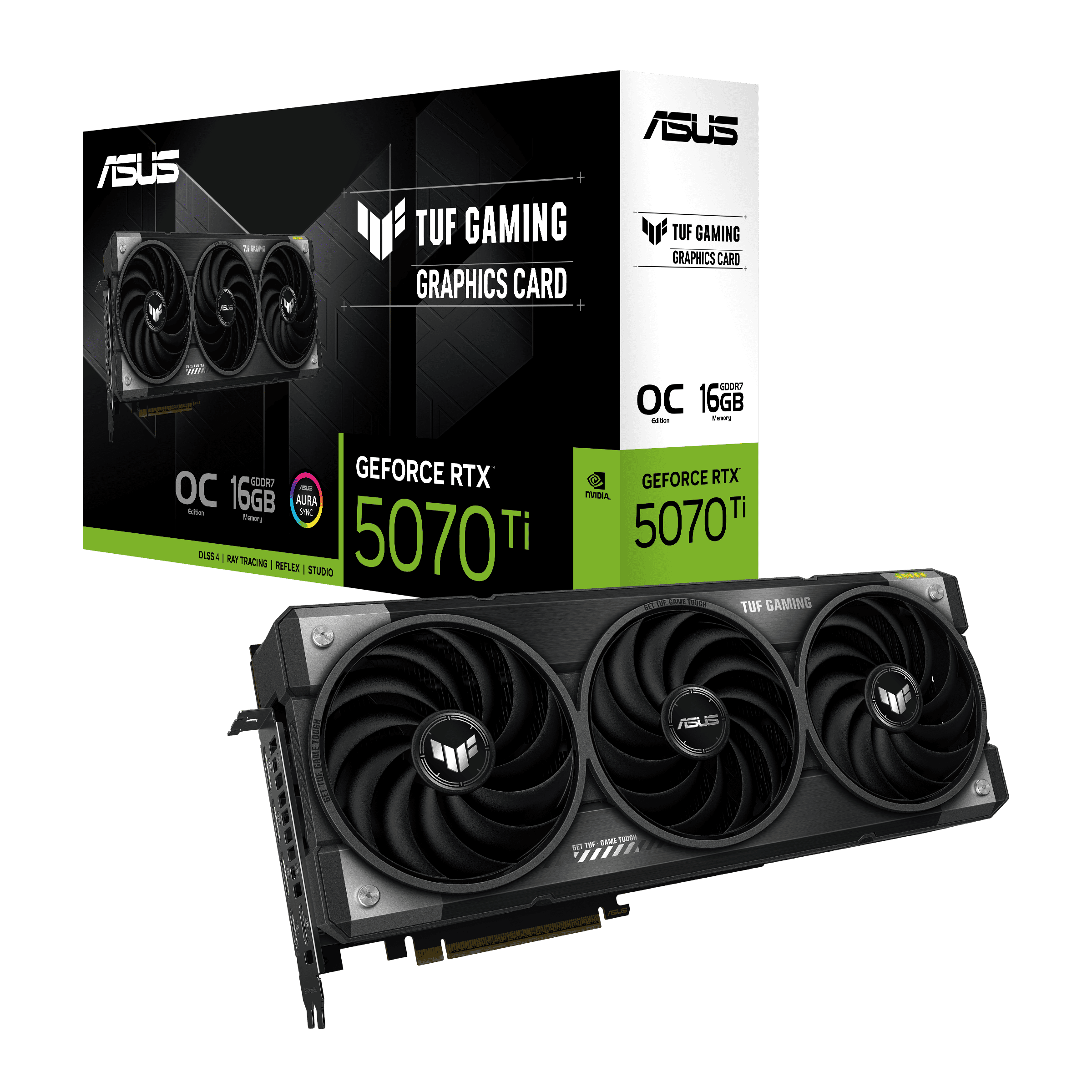 Foto 2 pulgar | Tarjeta De Video Nvidia Tuf-rtx5070ti-o16g-gaming Asus 16gb Gddr7 90yv0md0-m0aa00