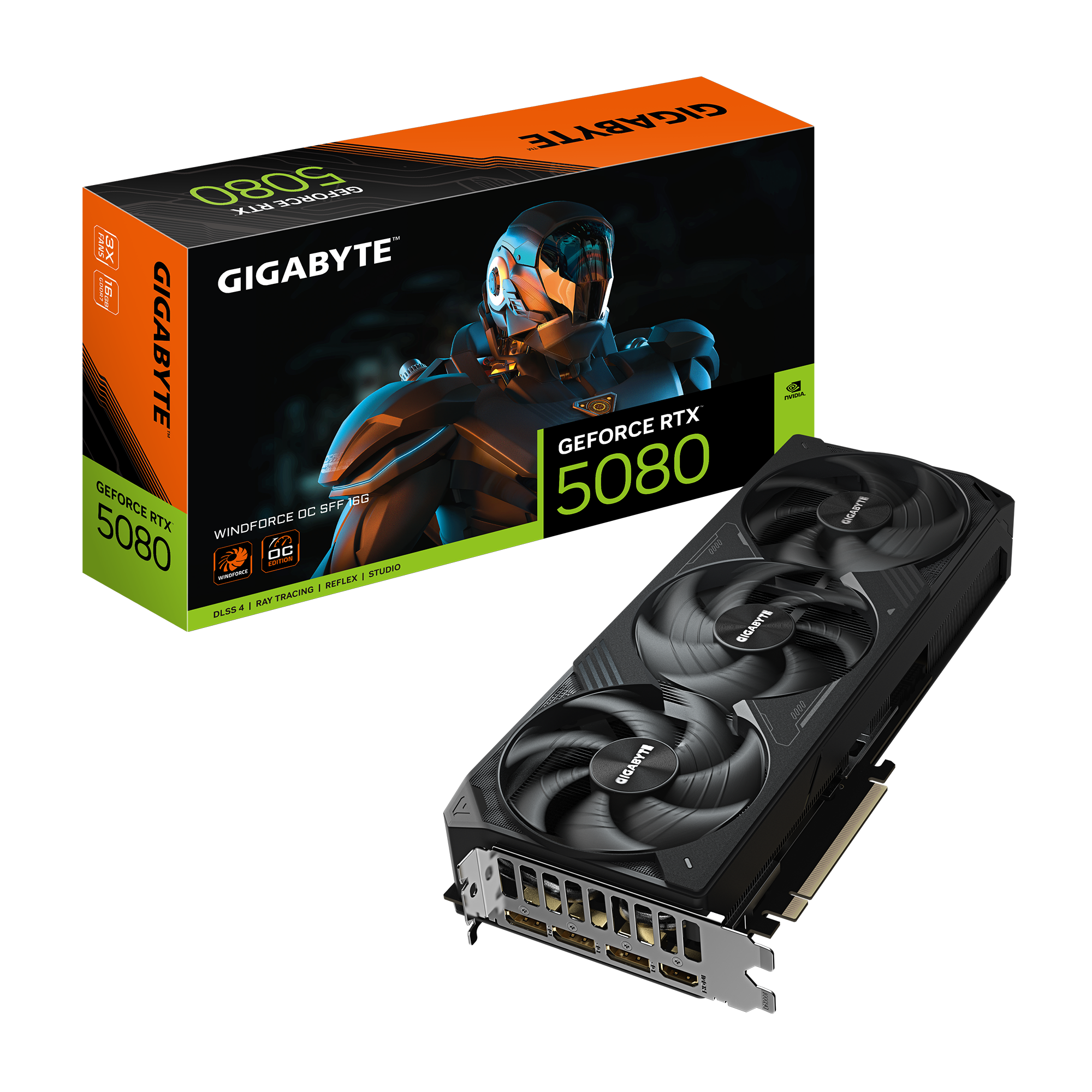 Foto 2 pulgar | Tarjeta De Video Nvidia Rtx 5080 16gb Gddr7 Gigabyte Windforce Gv-n5080wf3oc-16gd