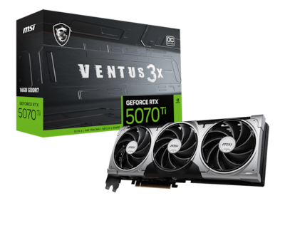 Foto 1 | Tarjeta De Video Nvidia Rtx 5070 Ti Ventus 3x Msi 16gb Gddr7 Rtx 5070 Ti 16g Ventus 3x Oc