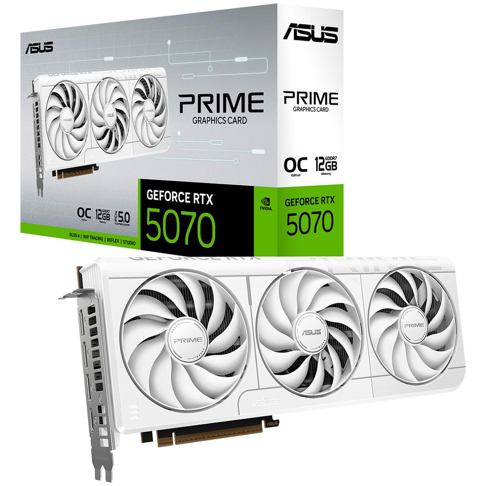 Foto 2 pulgar | Tarjeta De Video Asus Geforce Rtx 5070 White Oc 12g Gddr7