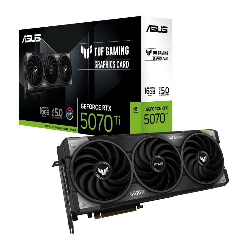 Foto 2 pulgar | Tarjeta De Video Nvidia Tuf-rtx5070ti-16g-gaming Asus 16gb Gddr7 90yv0md1-mvaa00