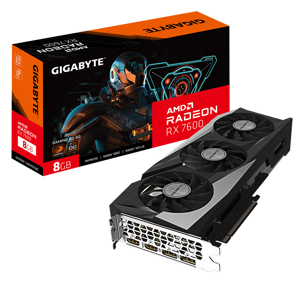 Foto 2 pulgar | Tarjeta de Video Gigabyte AMD Radeon RX 7600 Gaming OC 8G 8 GB 256-bit GDDR6 PCI Express 4.0