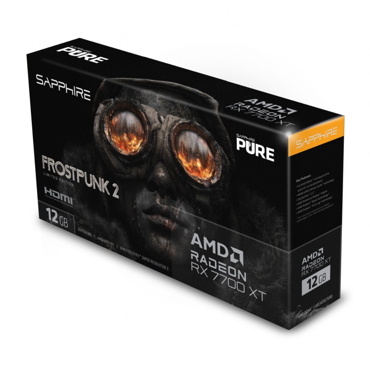 Foto 8 pulgar | Tarjeta de Video Sapphire Pure Amd Radeon Rx 7700 Xt Frostpunk 2 12gb 192-bit Gddr6 Pci Express X16 4.0