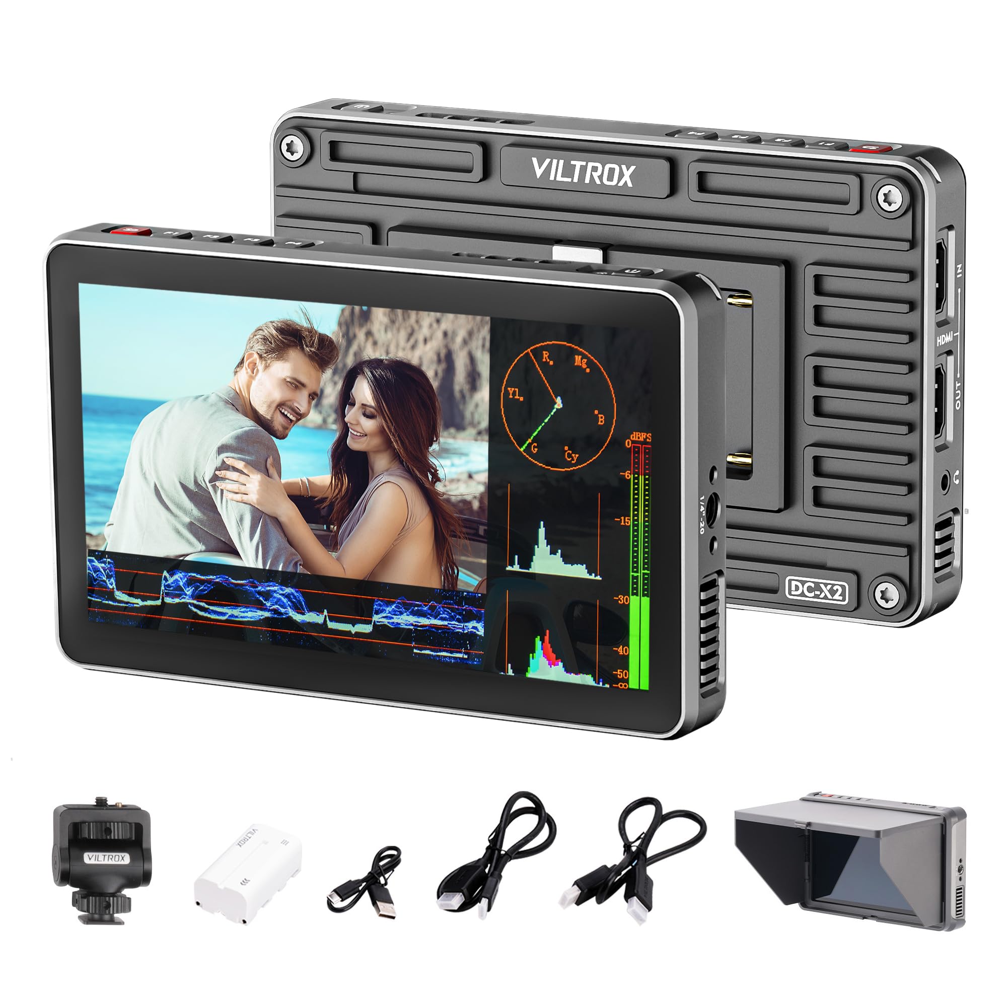 Foto 2 pulgar | Monitor De Campo De Vídeo Viltrox Dc-x2 2000 Nits, 6 Pulgadas, 4k, Hdmi - Venta Internacional.