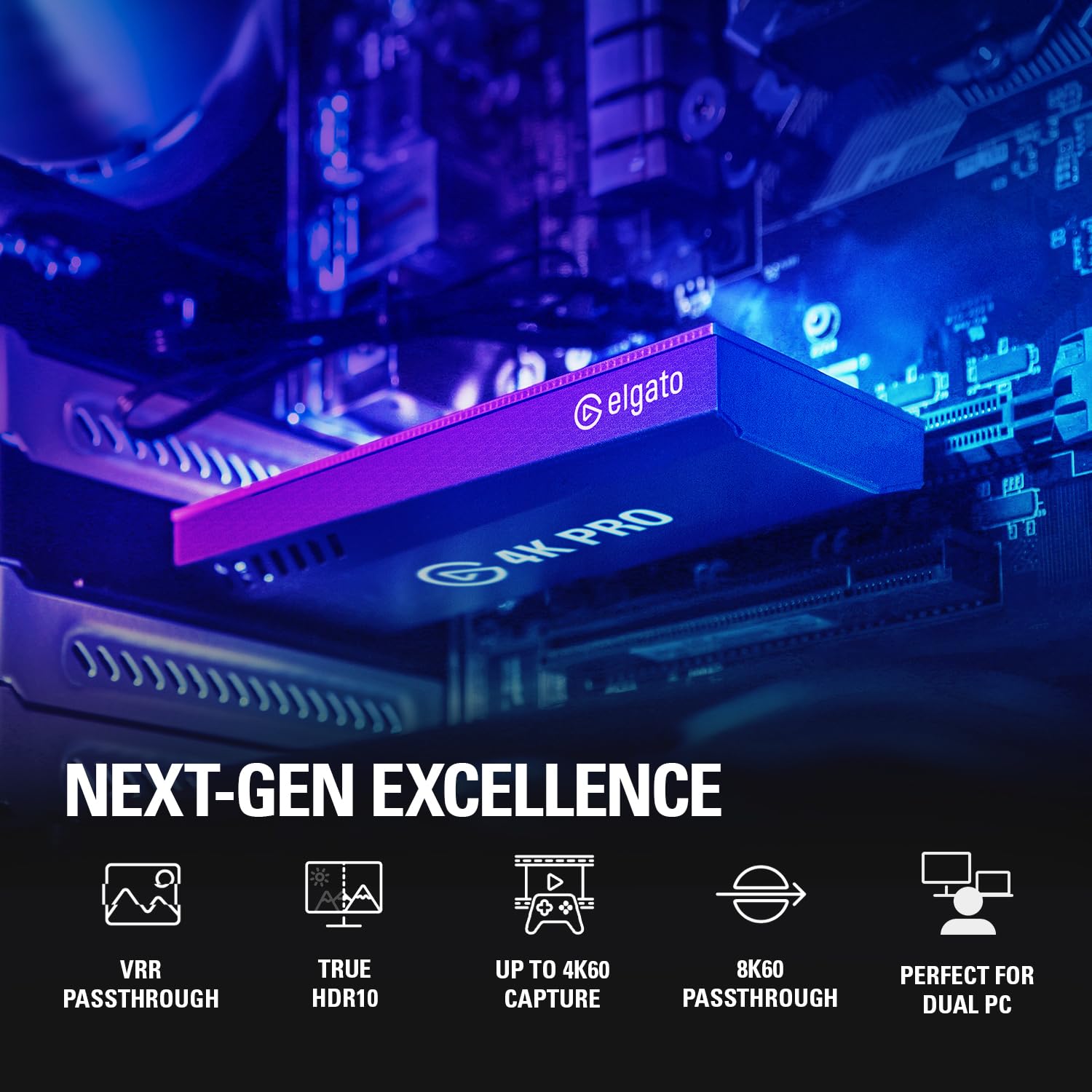 Foto 3 pulgar | Tarjeta De Captura Elgato 4k Pro 8k60 Passthrough/4k60 Hdr10 - Venta Internacional.