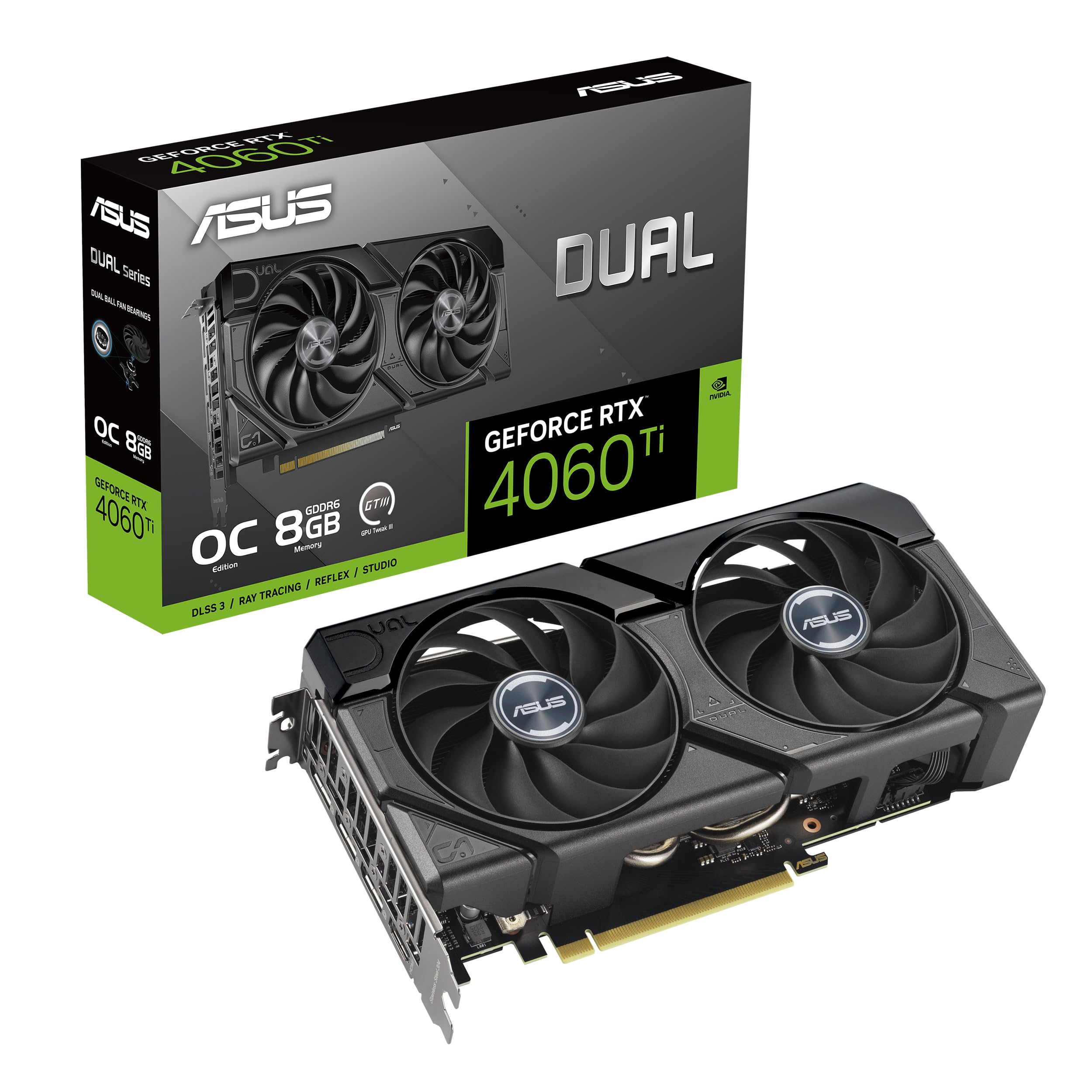 Foto 2 pulgar | Tarjeta Gráfica Asus Dual Geforce Rtx 4060 Ti Evo Oc 8gb Gddr6 - Venta Internacional.