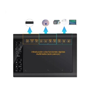 Foto 3 | Tableta Gráfica 10x6 Belug con 8192 Niveles de Presión y 22 Teclas