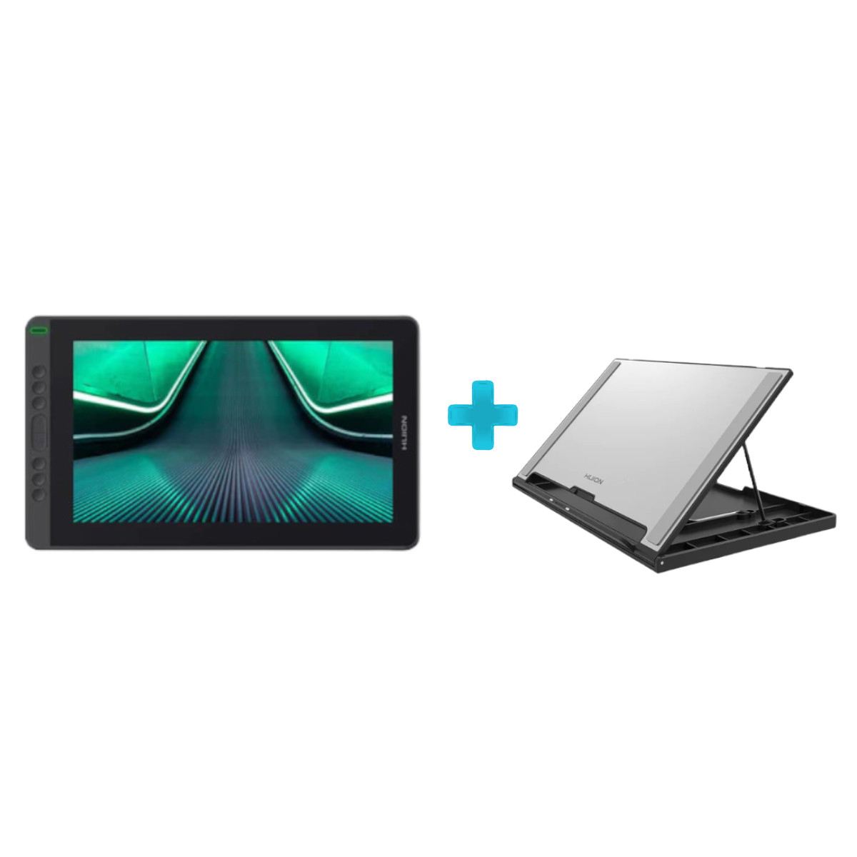 Foto 3 | Tableta Digitalizadora Monitor Huion GS1331-K_B Kamvas 13 con Soporte Negra