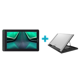 Foto 3 | Tableta Digitalizadora Monitor Huion GS1331-K_B Kamvas 13 con Soporte Negra