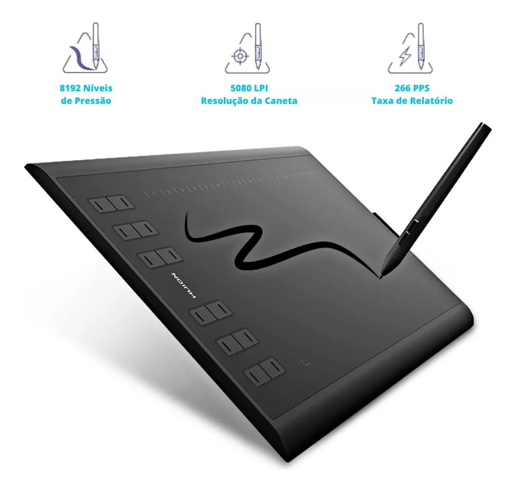 Foto 4 | Venta Internacional - Tabla de Dibujo Digital Profesional Huion 1060 Plus