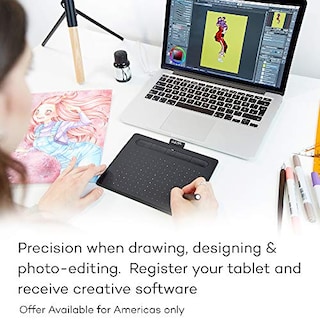 Foto 2 | Tableta Wacom Intuos Inalámbrica Software ctl4100wle0- Venta Internacional