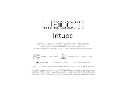 Foto 7 | Tableta Wacom Intuos Inalámbrica Software ctl4100wle0- Venta Internacional
