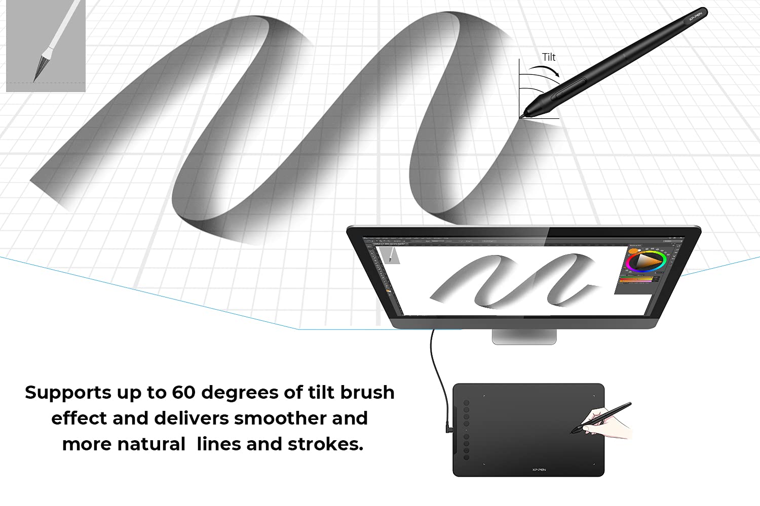 Foto 7 | Tableta De Dibujo Xp-pen Deco 01 V2 10x6.25'' Para Chromebook - Venta Internacional.