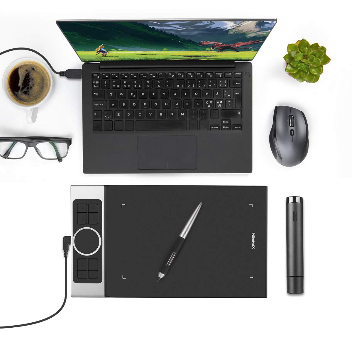 Foto 7 | Tableta De Dibujo Xp-pen Deco Pro Medium Con 8192 Niveles - Venta Internacional.