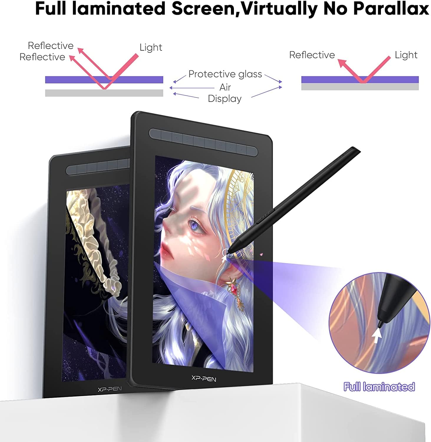 Foto 3 pulgar | Drawing Tablet Xp-pen Artist 2nd Pen Display De 15.4 Pulgadas, Color Negro - Venta Internacional.