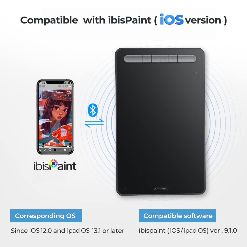 Foto 5 pulgar | Tableta De Dibujo Xp-pen Deco Mw Bluetooth Inalámbrica De 8 X 5 Pulgadas - Venta Internacional.