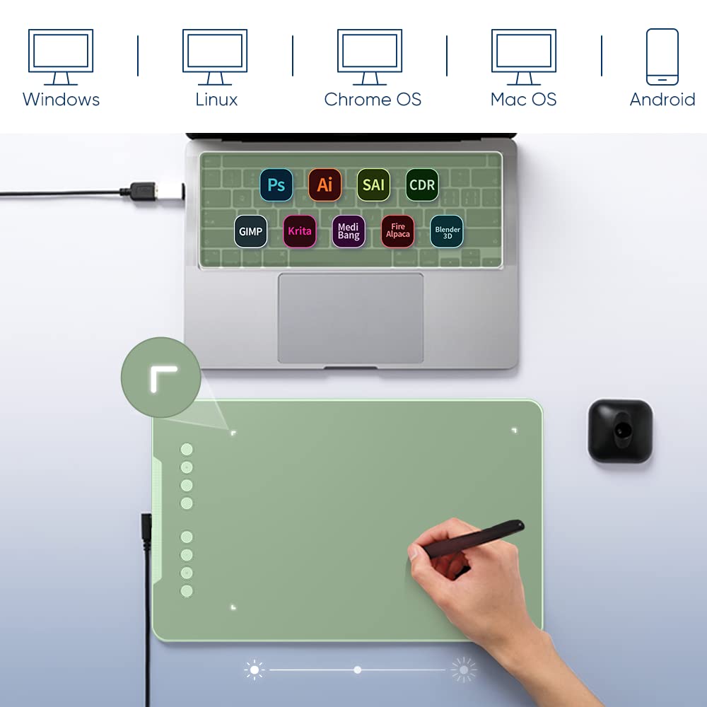 Foto 7 pulgar | Tableta De Dibujo Xp-pen Deco 01 V2 10x6.25'' Para Chromebook - Venta Internacional.
