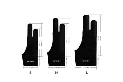 Foto 2 | Artist Glove Xp-pen Professional Con 2 Dedos Para Tableta De Dibujo - Venta Internacional.