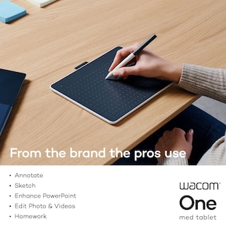Foto 2 | Tableta De Dibujo Wacom One Bluetooth Medium De 25,1 X 18 Cm Con Bolígrafo - Venta Internacional.