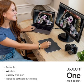 Foto 3 | Tableta De Dibujo Wacom One Bluetooth Medium De 25,1 X 18 Cm Con Bolígrafo - Venta Internacional.