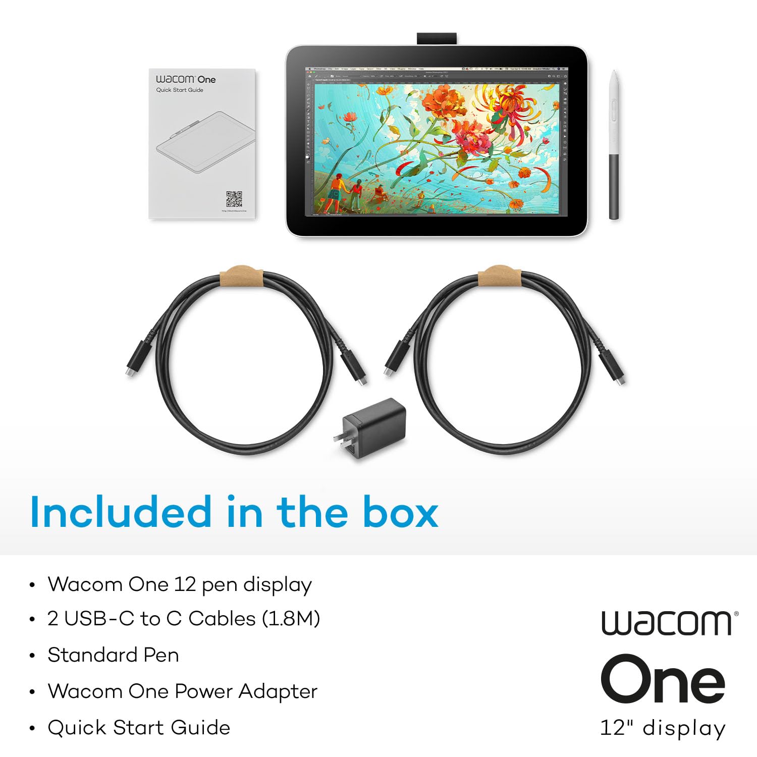 Foto 6 | Tableta De Dibujo Wacom One 12 11,6 Pulgadas Full Hd Para Mac/windows - Venta Internacional.