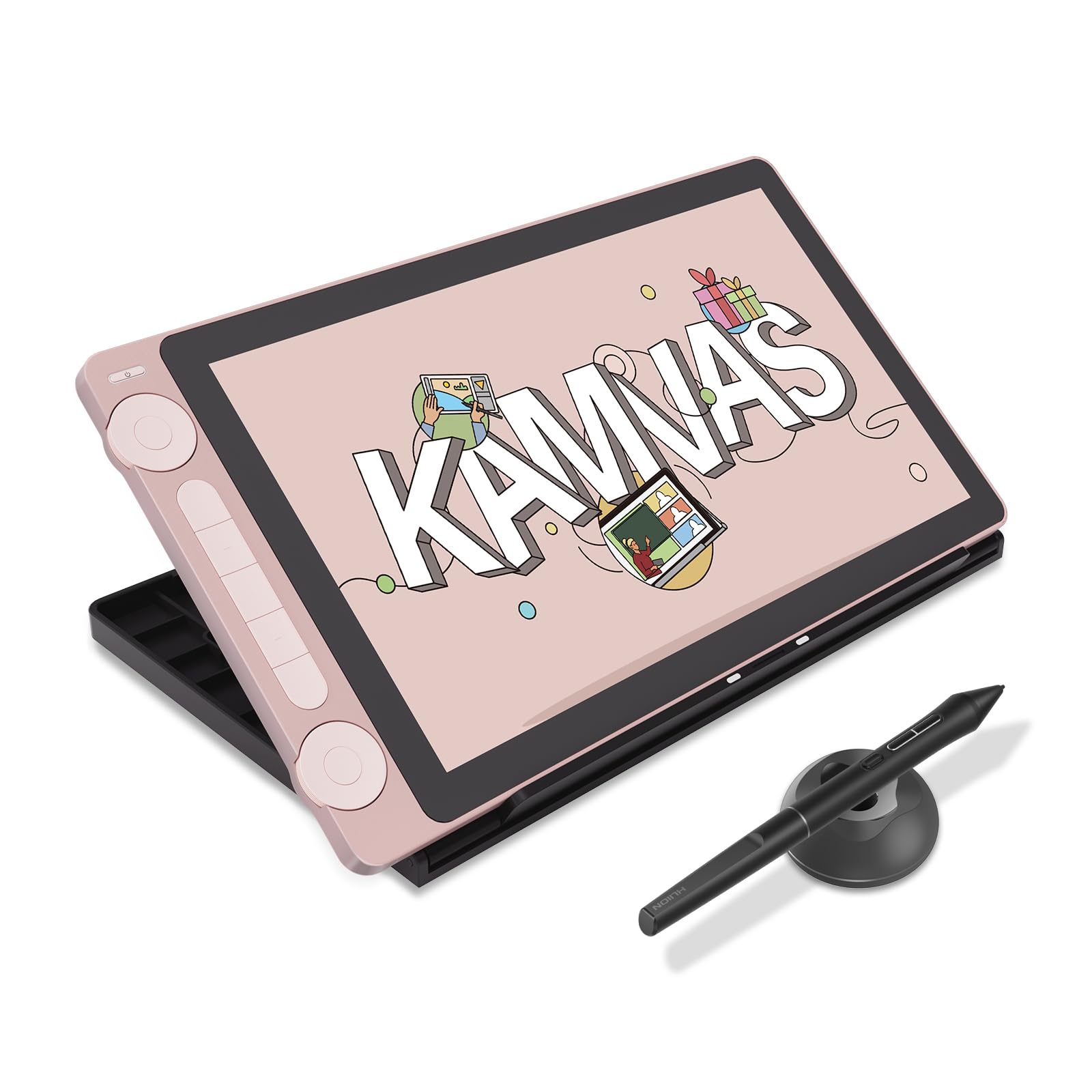 Tableta De Dibujo Huion Kamvas 13 (gen 3) 2024 13.3'' Rosa - Venta Internacional.