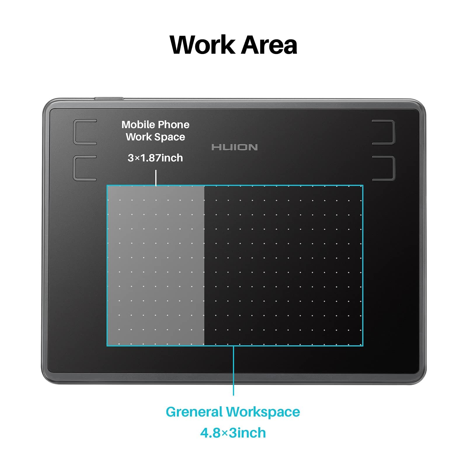 Foto 7 | Tableta Gráfica Huion Inspiroy H430p Osu Con Guante Y Lápiz Capacitivo