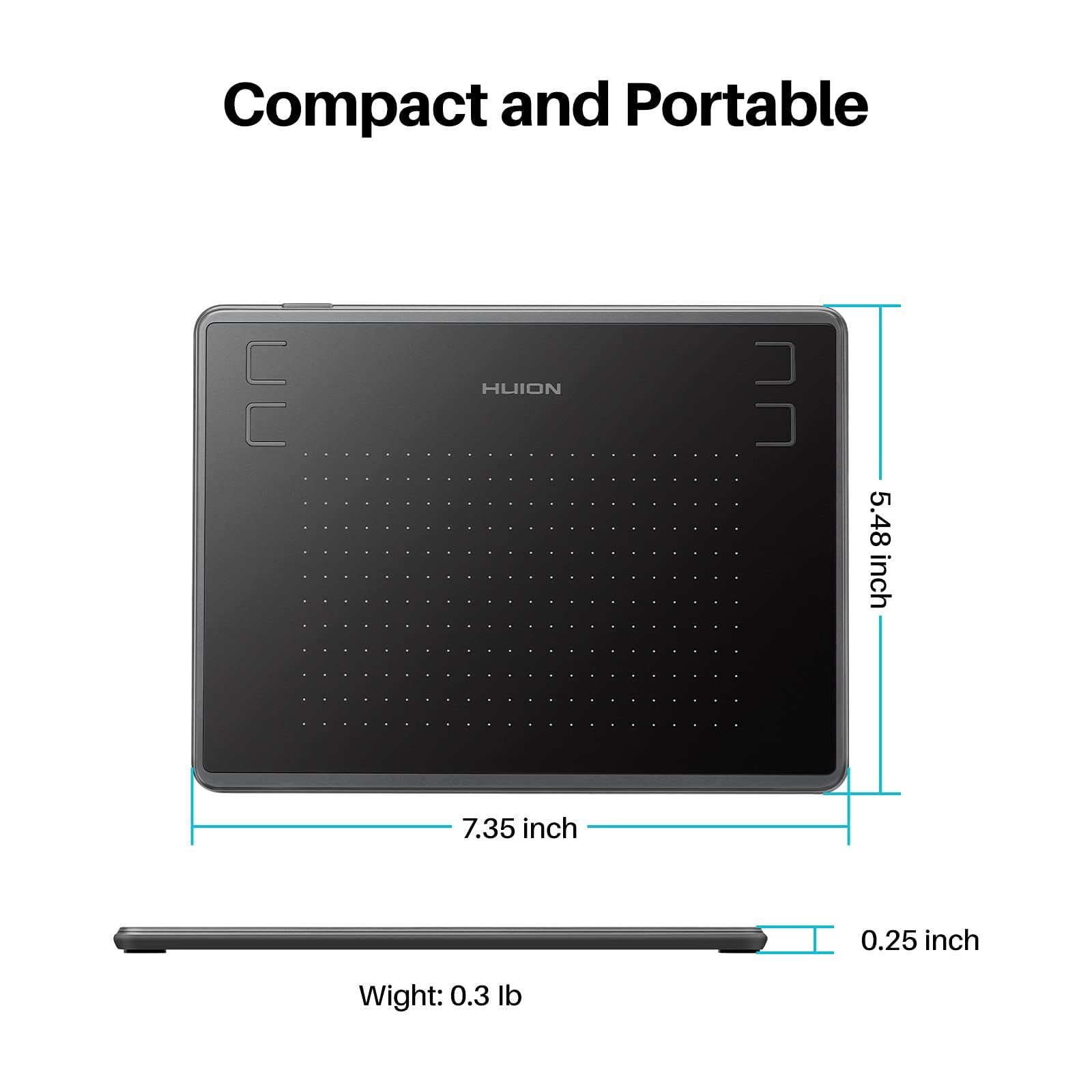 Foto 9 pulgar | Tableta Gráfica Huion Inspiroy H430p Osu Con Guante Y Lápiz Capacitivo