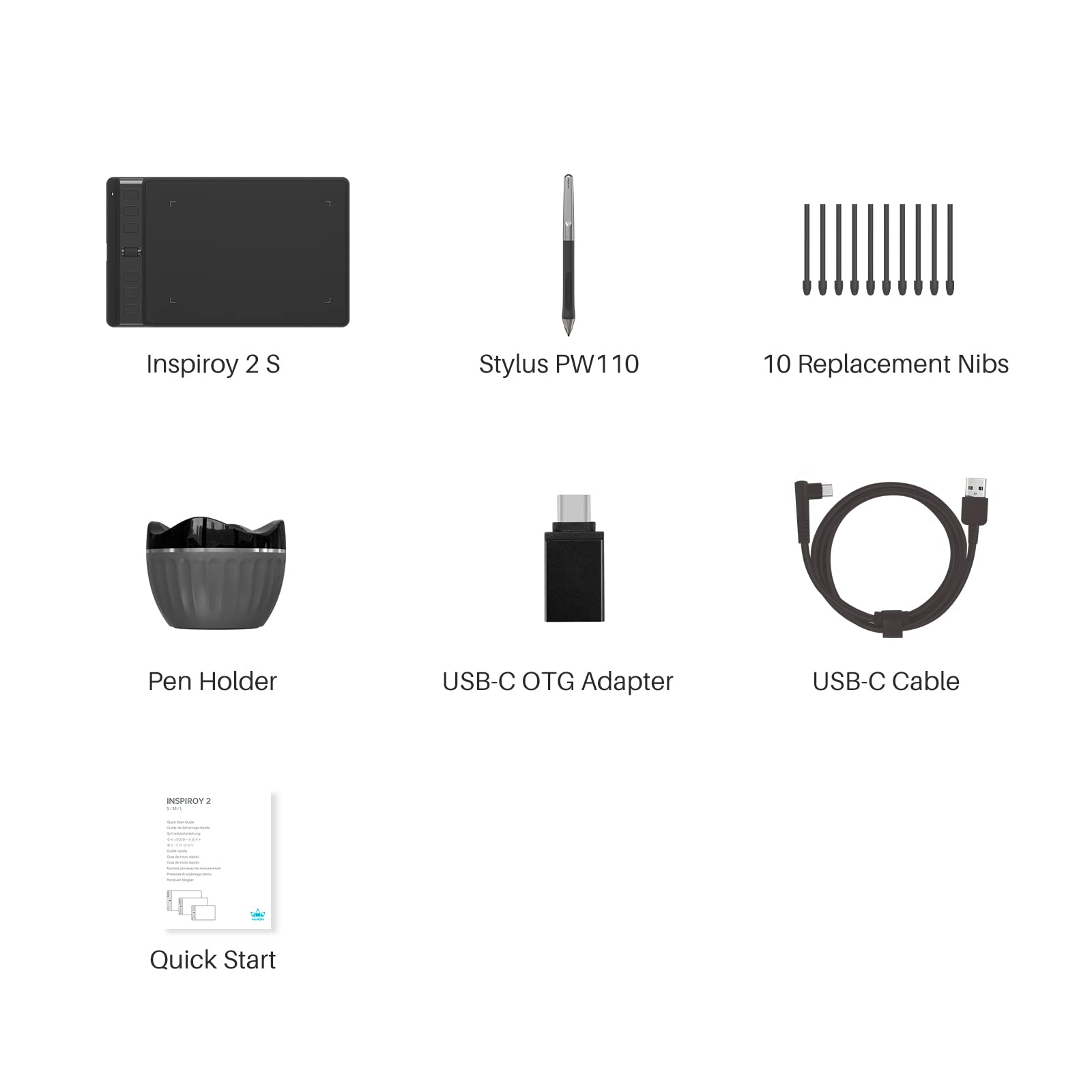 Foto 8 | Tableta De Dibujo Huion Inspiroy 2 Pequeña Con Lápiz Capacitivo Para Pc Y Android