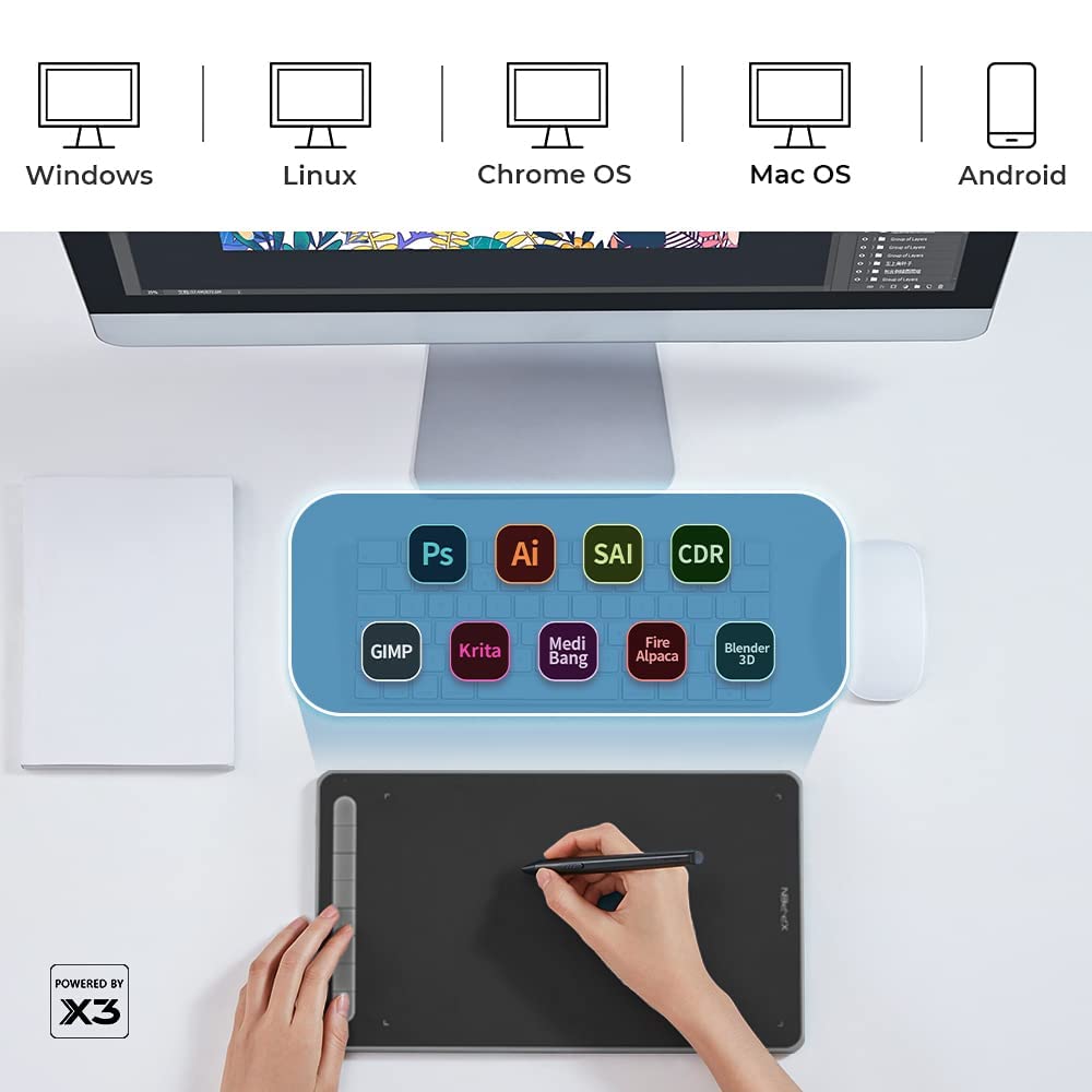 Foto 5 pulgar | Tableta De Dibujo Xp-pen Deco L De 10 X 6 Pulgadas Con Lápiz Capacitivo Sin Batería - Venta Internacional.