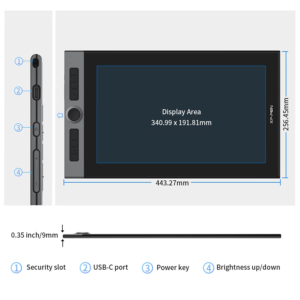 Foto 6 | Tableta De Dibujo Xp-pen Artist Pro 16 Con Pantalla De 15.4'' - Venta Internacional.