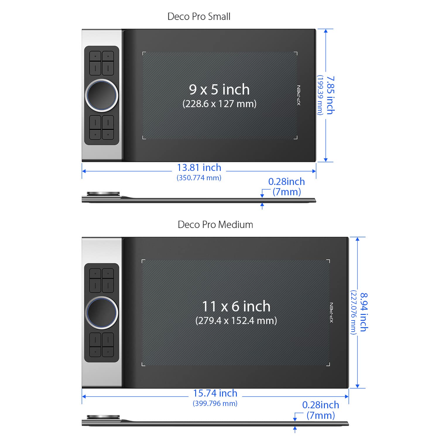 Foto 7 | Tableta Gráfica Xp-pen Deco Pro Mw Bluetooth de 11" - Venta Internacional