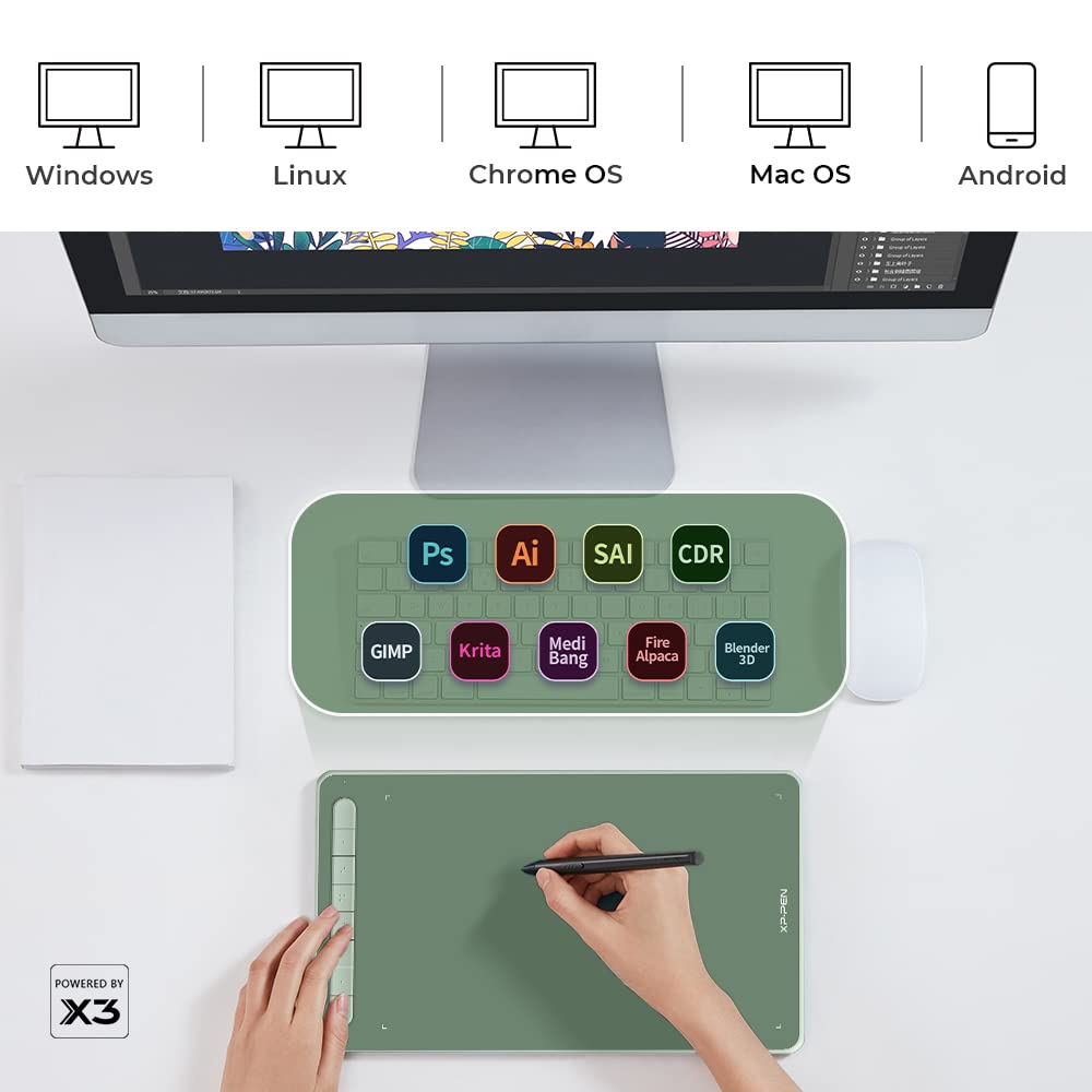 Foto 4 | Tableta De Dibujo Xp-pen Deco L De 10 X 15 Cm Con Lápiz Capacitivo Sin Batería - Venta Internacional.