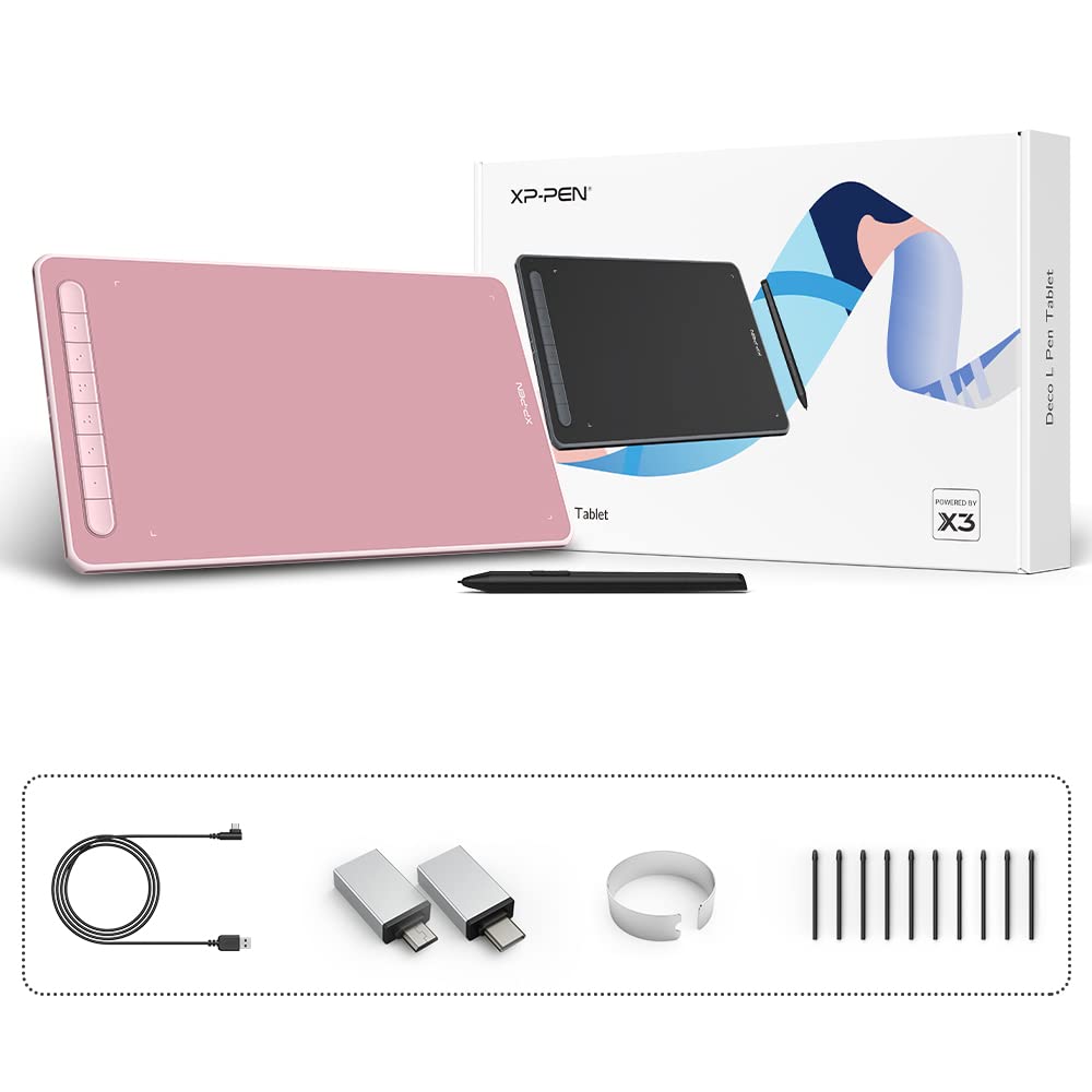 Foto 7 pulgar | Tableta de Dibujo Xp-pen Deco L 10 X 6 Pulgadas con Lápiz Capacitivo Sin Batería - Venta Internacional