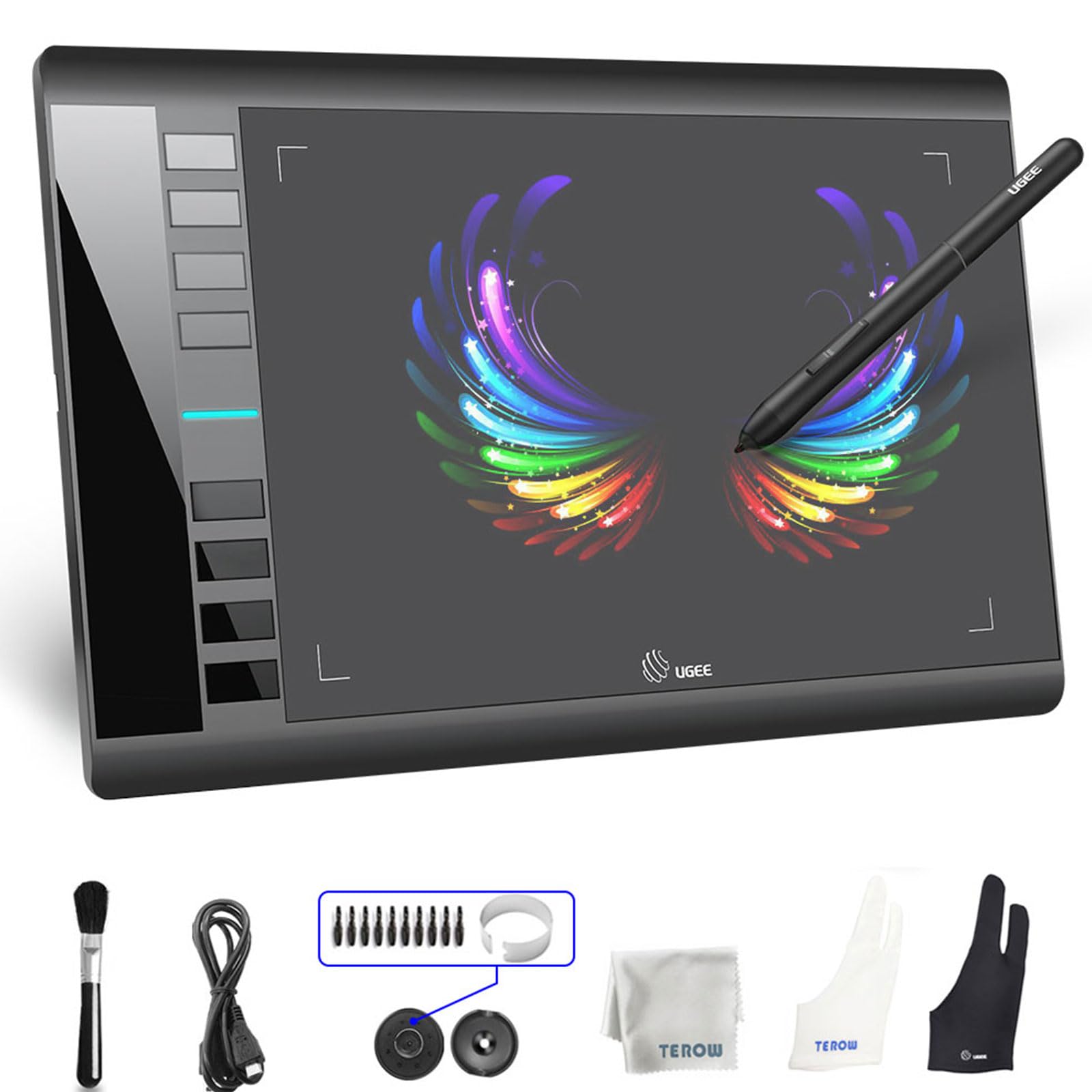 Tableta Gráfica De Dibujo Ugee M708 De 25,4 X 15,24 Cm Con Bolígrafo 8192 - Venta Internacional.