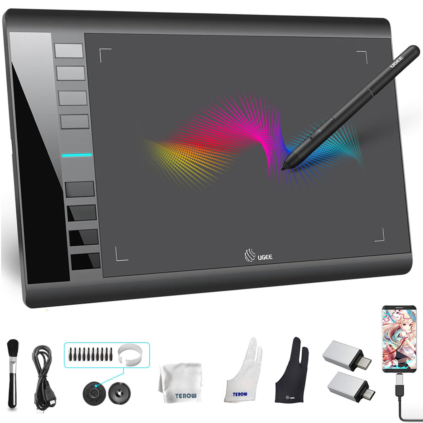 Foto 1 | Tableta De Dibujo Gráfico Ugee M708 V2 Android 10x6 Pulgadas - Venta Internacional.