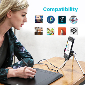 Foto 2 | Tableta De Dibujo Gráfico Huion H610 Pro V2 Android 6.0