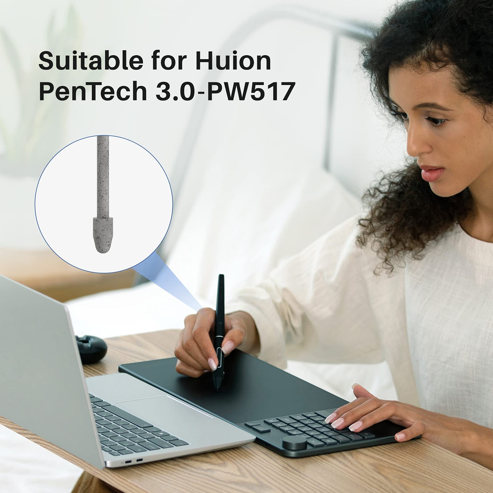 Foto 3 pulgar | Plumas De Fieltro De Repuesto Huion Pn05f Para Lápiz Capacitivo Pw517 X10 - Venta Internacional.
