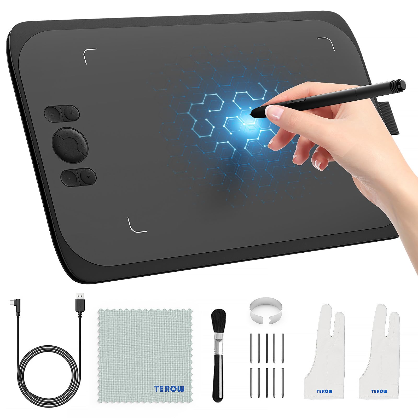Tableta Gráfica De Dibujo Ugee M808 De 25 X 15 Cm Con 8192 Niveles - Venta Internacional.