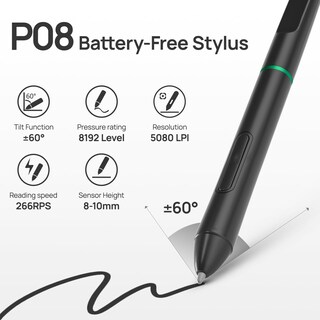 Foto 4 | Tableta De Dibujo Parblo N10b De 10 X 6 Pulgadas Con Lápiz Sin Batería P08 - Venta Internacional.