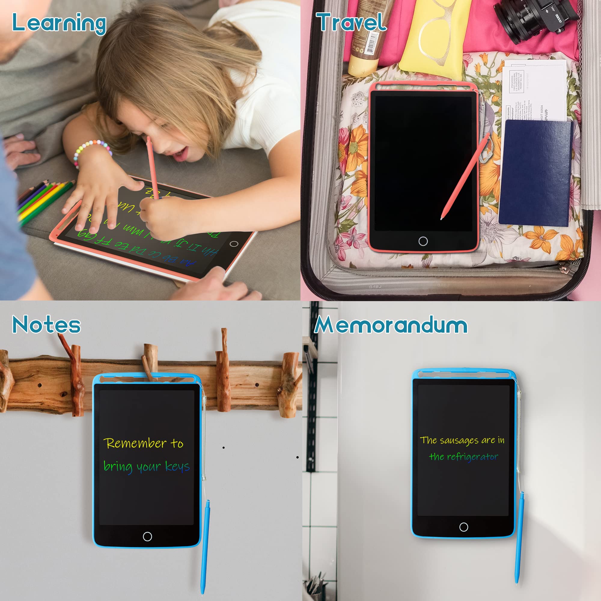 Foto 6 | Tableta de Escritura Lcd Kidwill Doodle Scribbler de 10" Paquete de 2 - Venta Internacional