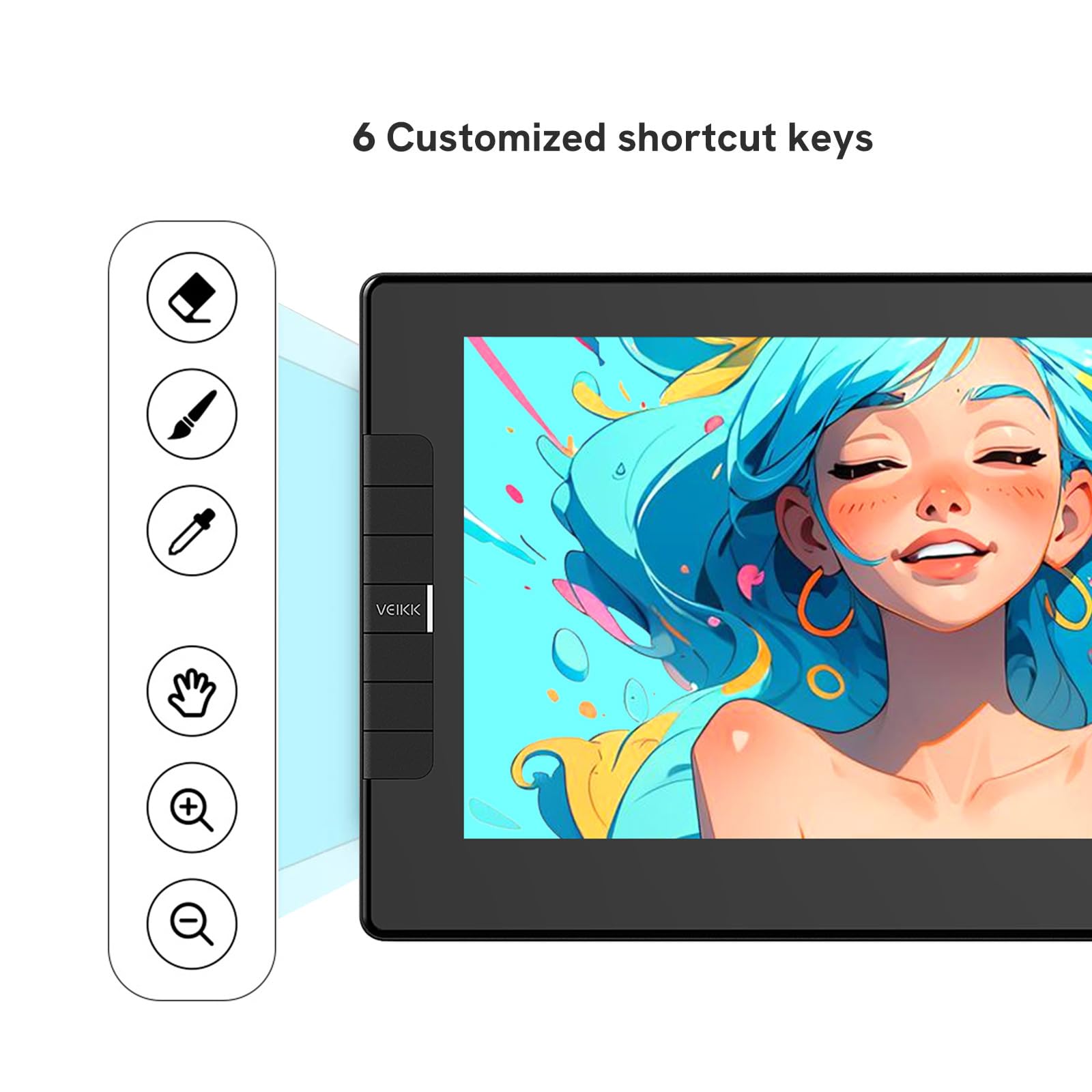 Foto 4 pulgar | Tableta De Dibujo Veikk Vk1200v2 Full Hd De 11.6 Pulgadas Con Lápiz Capacitivo - Venta Internacional.