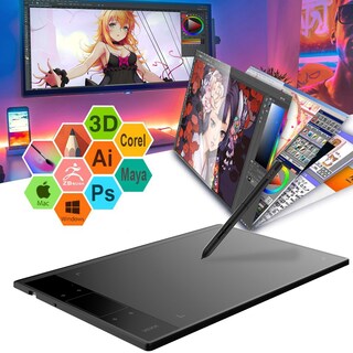 Foto 4 | Tableta Gráfica De Dibujo Veikk A30 De 10x6 Pulgadas Con 8192 Niveles - Venta Internacional.