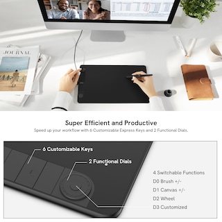 Foto 2 | Tablet de Dibujo Veikk Vk1060pro de 10x6"-Venta Internacional