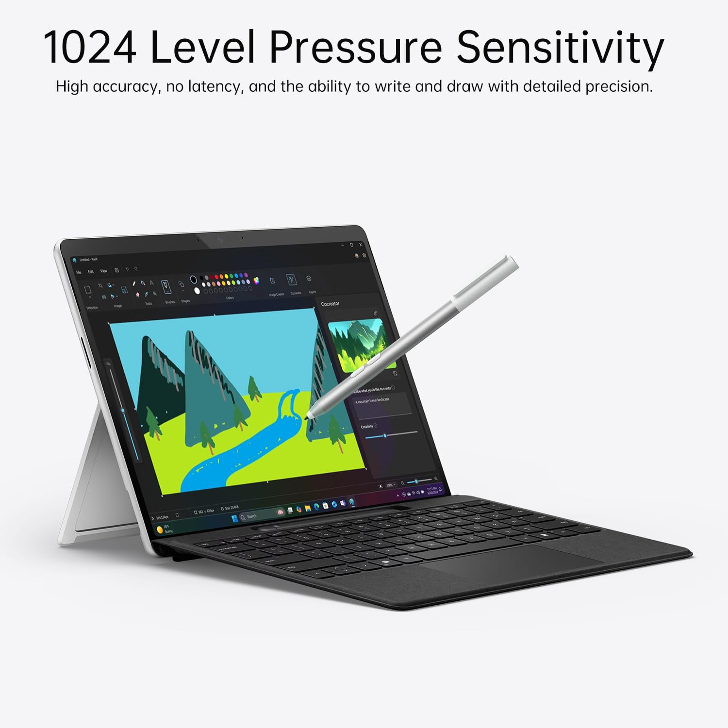 Foto 3 pulgar | Lápiz Digital Microsoft Surface Pro 11 1024 Pressure Platinum - Venta Internacional.