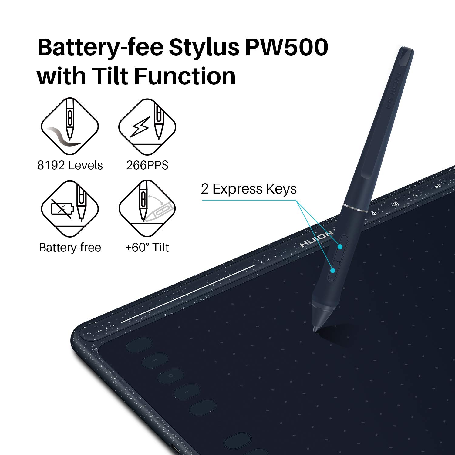 Foto 5 pulgar | Tableta De Dibujo Gráfico Huion Hs611 Android 8192 Pressure - Venta Internacional.
