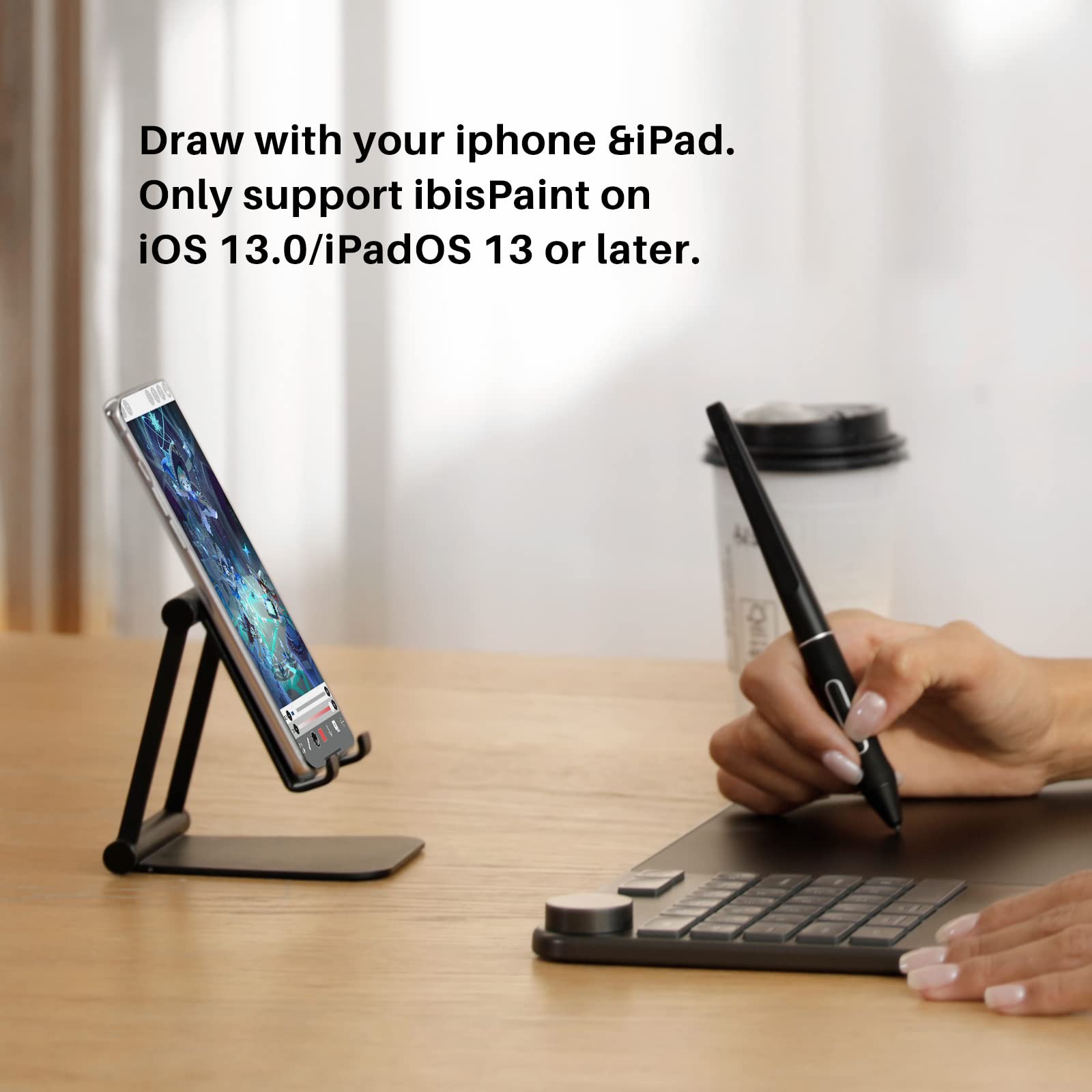 Foto 4 | Tableta De Dibujo Inalámbrica Huion Inspiroy Keydial Kd200 Bluetooth - Venta Internacional.