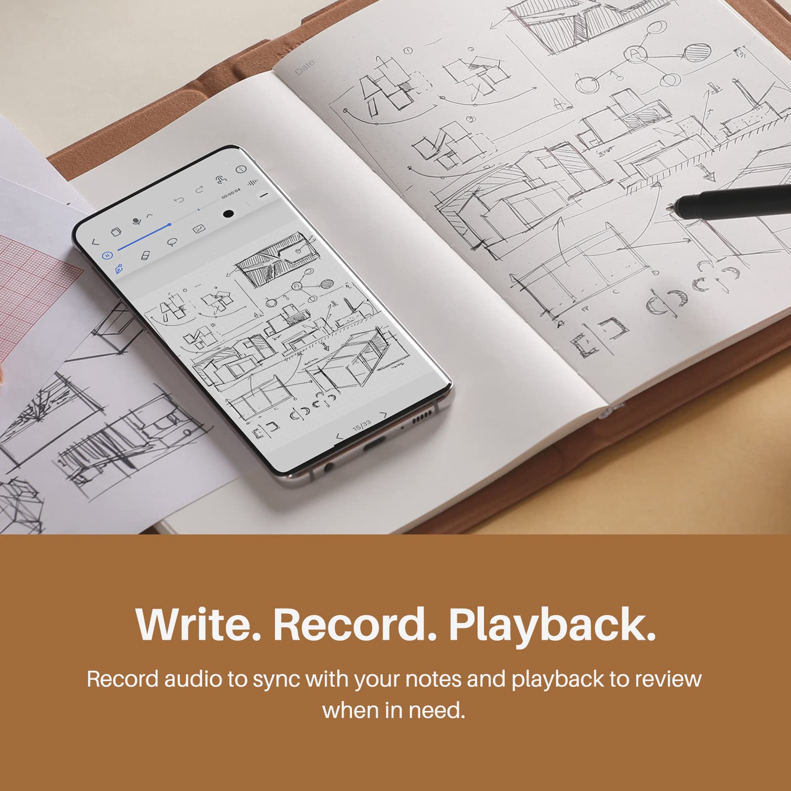 Foto 3 | Tableta Digital De Dibujo Para Cuaderno Huion Note 2 En 1 A5 - Venta Internacional.
