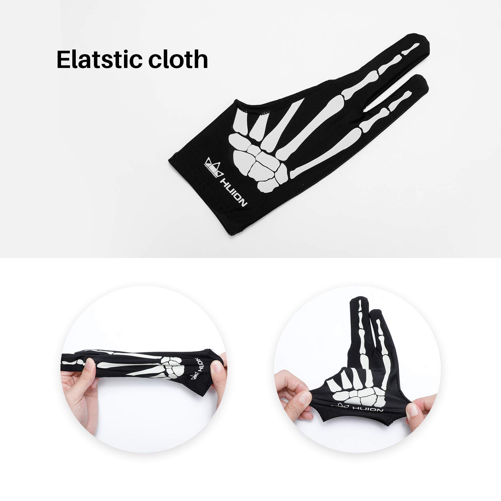 Foto 5 pulgar | Guante De Artista Huion Skeleton Para Tableta De Dibujo Gráfico - Venta Internacional.