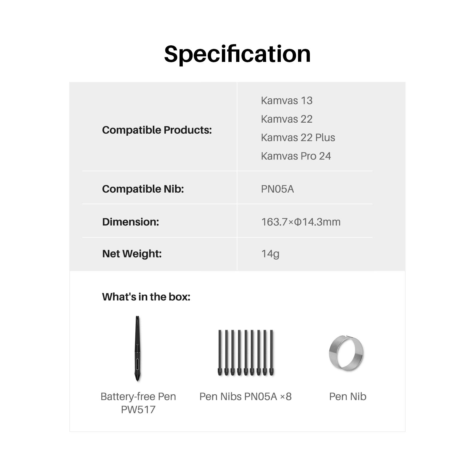 Foto 8 pulgar | Lápiz Capacitivo Huion Pw517 Sin Batería Para Huion Kamvas 13 - Venta Internacional.